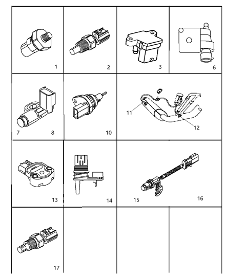 2000 Chrysler Town & Country  SENSORPKG-CAMSHAFT Diagram for 4882851AB
