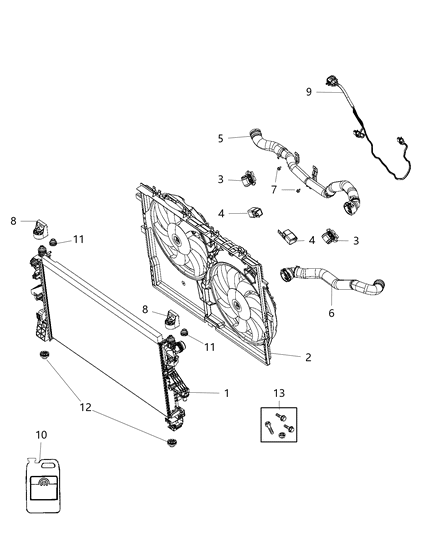 2015 Ram ProMaster 1500  Wiring-Radiator Fan Diagram for 4727792AD