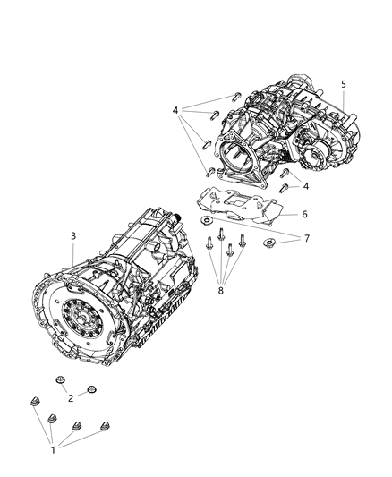 2020 Jeep Wrangler  Nut-Hexagon Diagram for 6510210AA