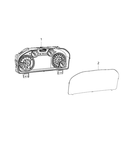 2020 Ram 5500 CLUSTER-INSTRUMENT PANEL Diagram for 68437736AC