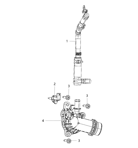 2019 Chrysler Pacifica  Thermostat Diagram for 68217305AF