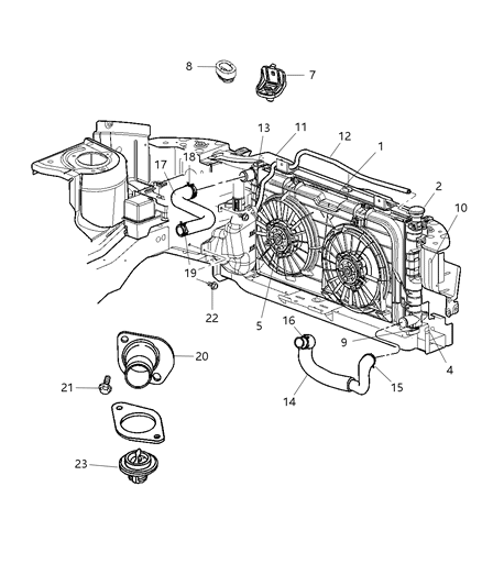 2007 Chrysler Town & Country  Bolt Diagram for 6104183AA