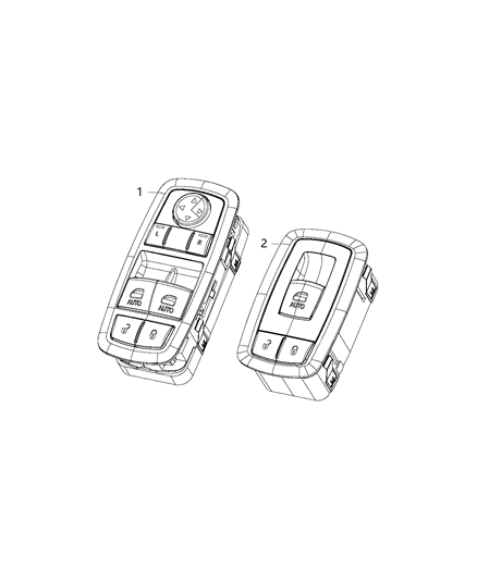2020 Dodge Challenger  Switch-Front Door Diagram for 68183752AF