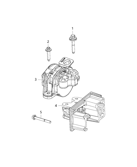 2017 Jeep Renegade  Bolt-6 LOBE External Head Diagram for 6509677AA