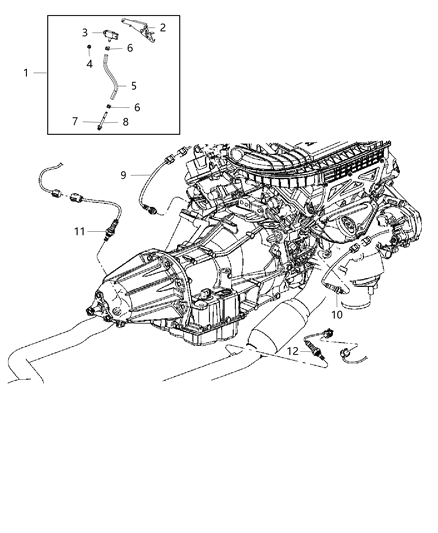 2014 Chrysler 300  Sensor-Exhaust Back Pressure Diagram for 5035213AA