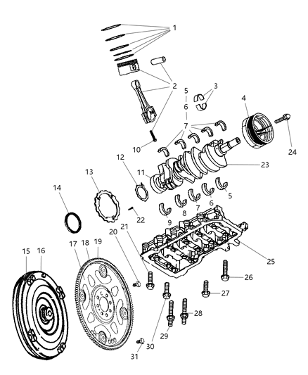 2007 Dodge Dakota  Stud-Double Ended Diagram for 6506187AA