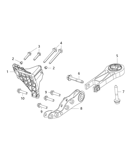 2015 Ram ProMaster 3500  Bolt-Flange Diagram for 6510640AA