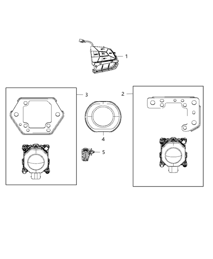 2019 Jeep Grand Cherokee  Sensor-Adaptive Speed Control MODU Diagram for 4672789AA