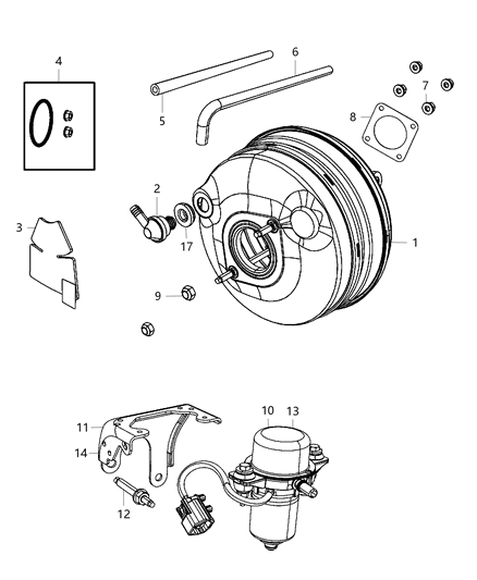 2014 Dodge Grand Caravan  Shield-Heat Diagram for 4721496AD
