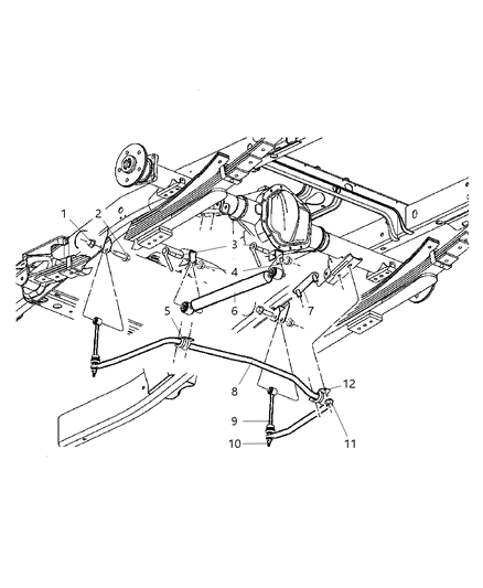 2006 Dodge Ram 1500  RETAINER-STABILIZER Bar BUSHING Diagram for 52087865AB