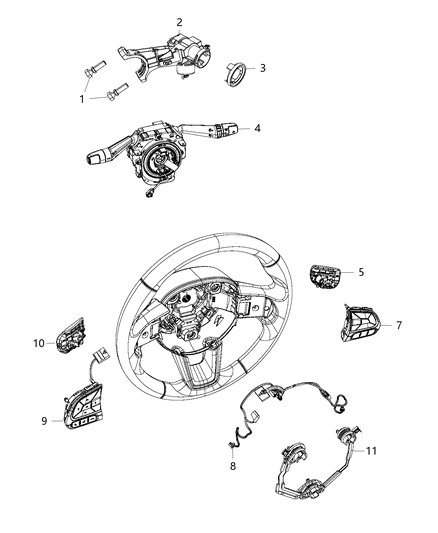 2020 Jeep Compass  Switch-Ignition Diagram for 68348581AA