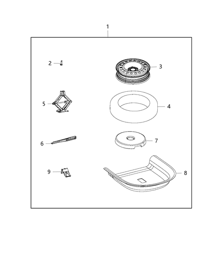 2015 Chrysler 200  Jack-Scissors Diagram for 68159285AC