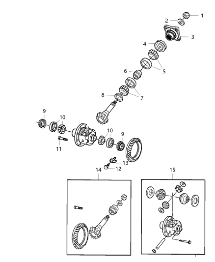 2017 Ram 3500  Screw-Ring Gear Diagram for 68350200AA