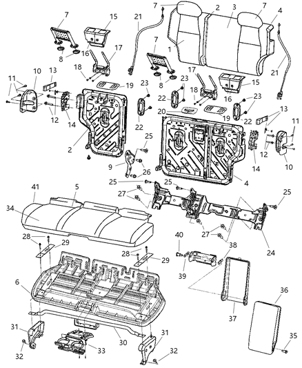2006 Jeep Grand Cherokee Bezel-Seat Belt Diagram for 1AP311J3AA