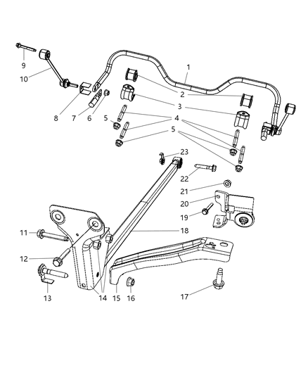 2007 Dodge Nitro Screw-HEXAGON Head Diagram for 6508745AA
