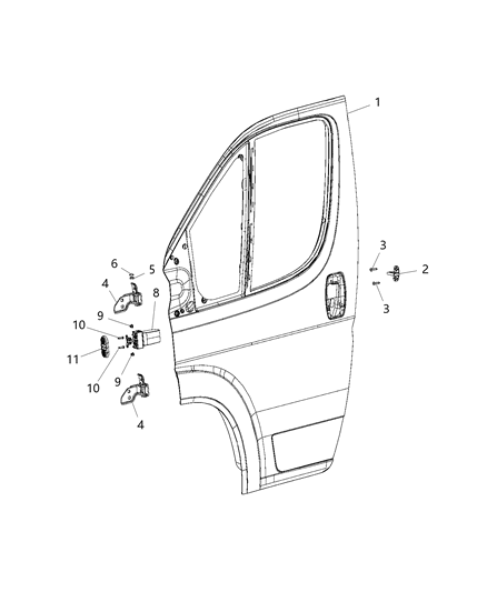 2021 Ram ProMaster 2500  O Ring Diagram for 68445606AA