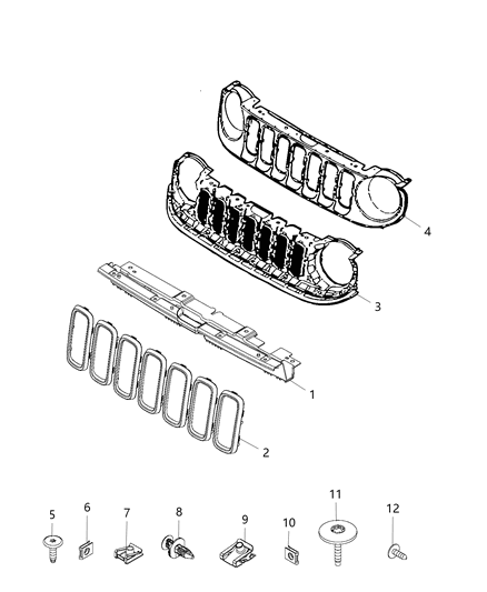 2020 Jeep Renegade  Screw Diagram for 6511514AA