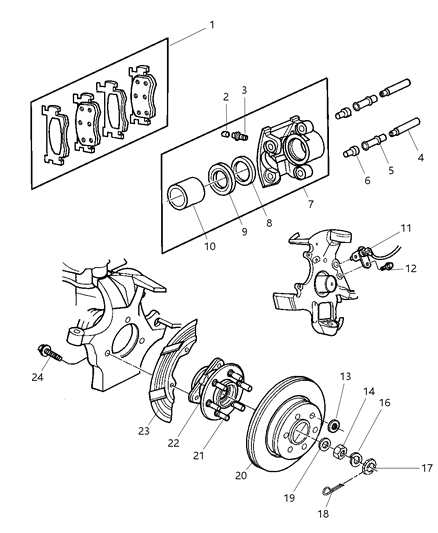 1999 Dodge Durango  Wiring-Anti-Lock Brake Diagram for 56027924AD