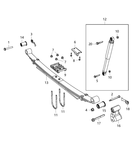 2018 Ram 3500  ABSORBER Pkg-Suspension Diagram for 68191251AC