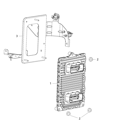 2021 Ram ProMaster 2500  Module-Engine Controller Diagram for 68475154AA