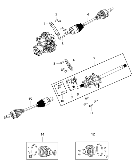 2019 Dodge Challenger  Bolt Diagram for 68052259AA