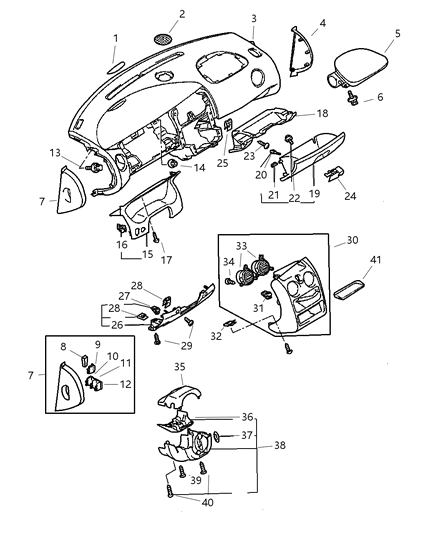 2004 Chrysler Sebring Nut-Washer Assembled, 8 Diagram for MS440523
