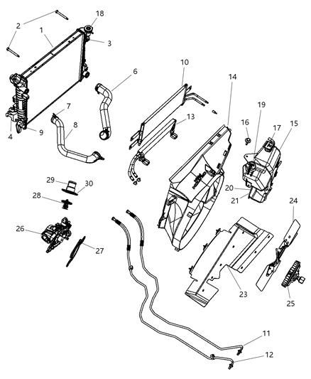 2007 Dodge Ram 3500  Fan-Cooling Diagram for 52027846AB