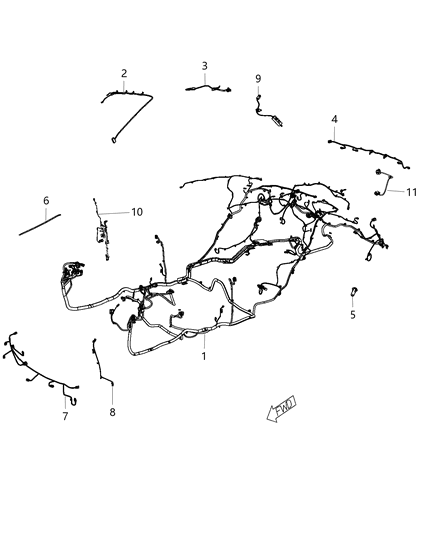 2016 Chrysler 300  Wiring-Rear FASCIA Diagram for 68280374AA