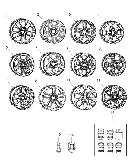 2021 Jeep Wrangler  ALUMINUM Diagram for 6SV841STAA