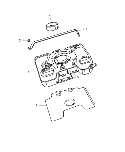 2005 Dodge Viper  Shield-Fuel Tank Heat Diagram for 5290088AD