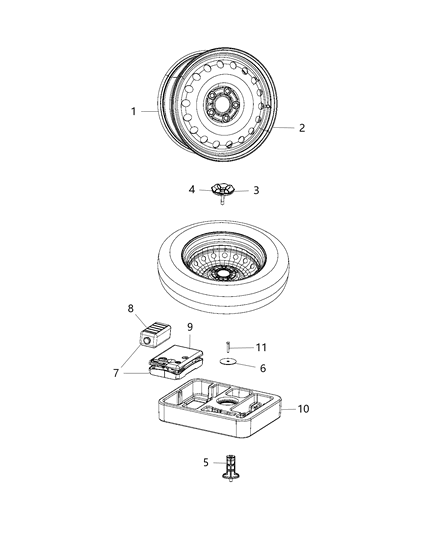 2018 Jeep Compass  Stud-With Collar Diagram for 4755293AA