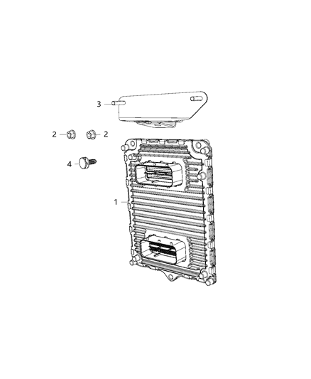 2020 Dodge Challenger  Engine Controller Module Diagram for 68434939AA