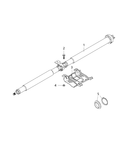 2017 Jeep Renegade  Drive Shaft Rear Diagram for 68356458AA