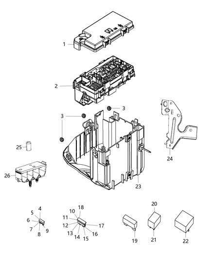 2018 Jeep Grand Cherokee  Micro Power Iso Relay Diagram for 68298547AA