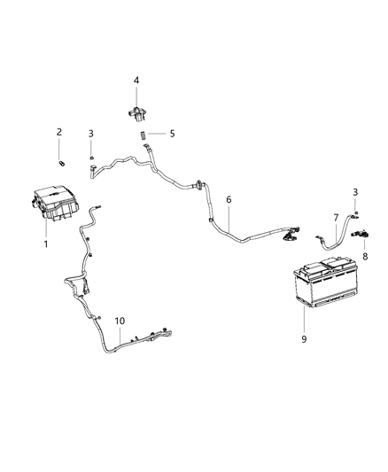 2015 Jeep Grand Cherokee  Sensor-Battery Diagram for 56029713AB