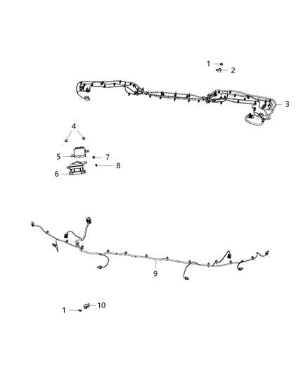 2018 Jeep Wrangler  Sensor-Park Assist Diagram for 6BD56RXFAA