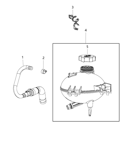 2015 Jeep Renegade  Clip-Hose Diagram for 68250720AA