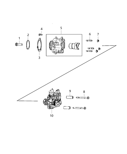 2016 Ram ProMaster 3500  Spacer Diagram for 68133337AA