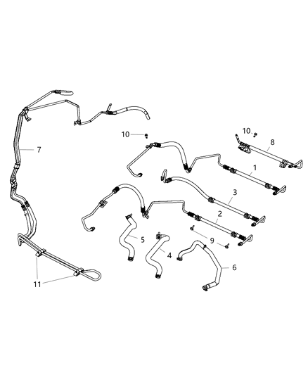 2012 Chrysler 200  Cooler-Power Steering Diagram for 4743898AG