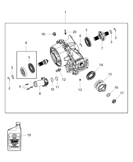 2020 Chrysler Pacifica  Vent Diagram for 52030105AB