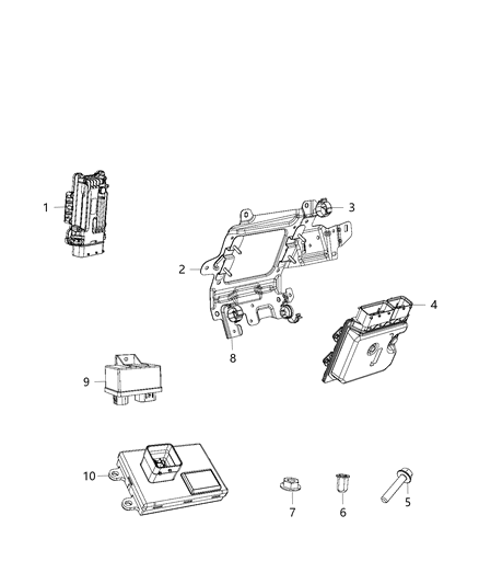 2017 Jeep Renegade  Bolt-HEXAGON FLANGE Head Diagram for 6106460AA