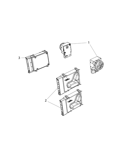 2019 Ram 1500  Switch-Power Seat Diagram for 68233963AB