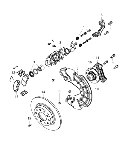 2012 Dodge Dart  Screw-Brake Diagram for 68163818AA
