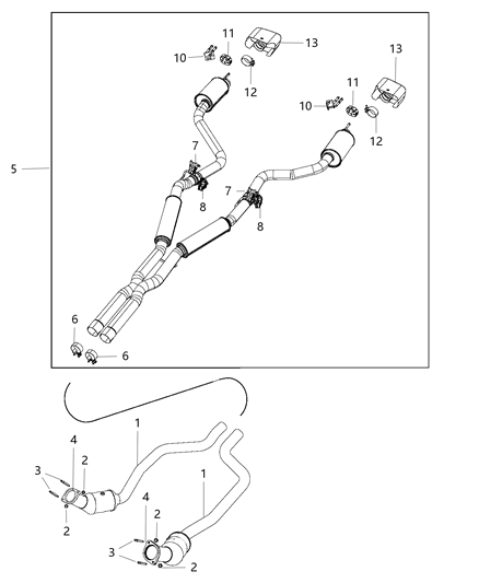 2020 Dodge Challenger  ACTUATOR-Exhaust Valve Diagram for 68420755AA