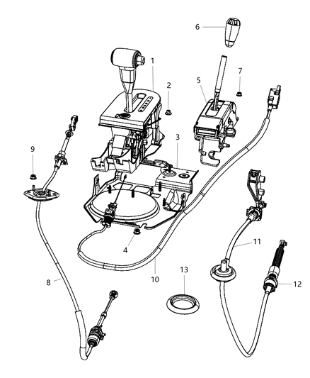 2007 Jeep Wrangler  Handle Diagram for 52060451AD