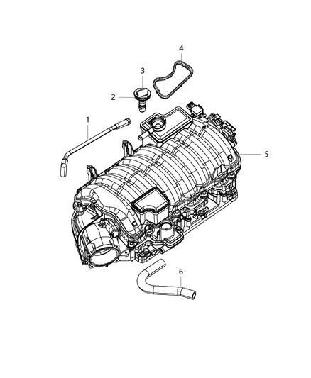 2014 Jeep Grand Cherokee  Valve-PCV Diagram for 5038532AA