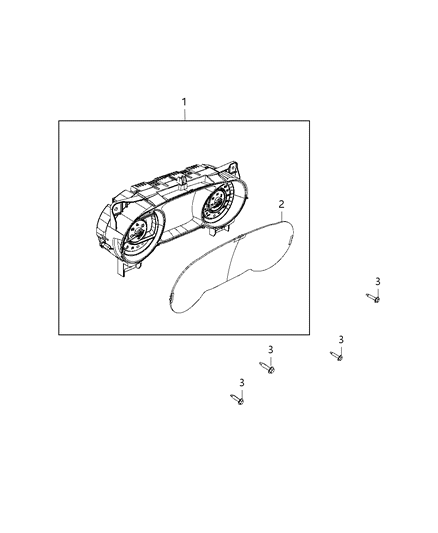 2021 Jeep Wrangler CLUSTER-INSTRUMENT PANEL Diagram for 68492429AB