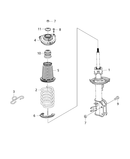 2020 Jeep Renegade  Washer-Flat Diagram for 6106185AA