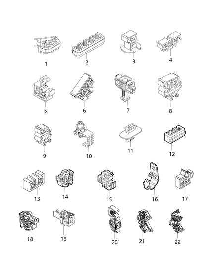2019 Jeep Renegade  Clip-Wiring Diagram for 6509798AA