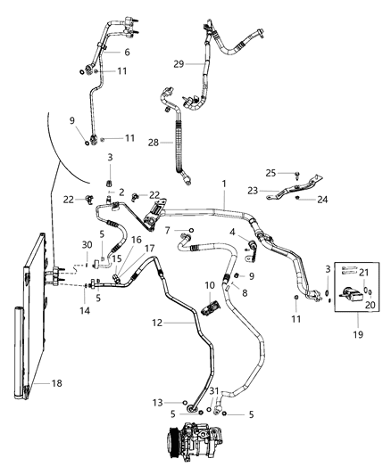 2020 Ram 4500  Bolt-HEXAGON Head Diagram for 6104372AA